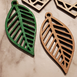Leaf Drop Earrings - 2"