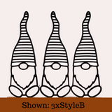 Set of Wooden Gnomes (3) - Large 16+"