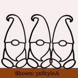 Set of Wooden Gnomes (3) - Medium 10"