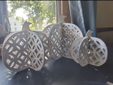 Laser Cut 3D Pumpkin Trio