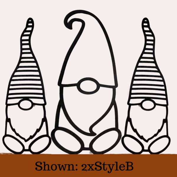 Set of Wooden Gnomes (3) - Medium 10"